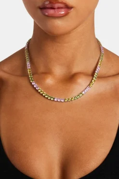 Women JWL-CHN Pastel Colour Tennis Chain - 5mm