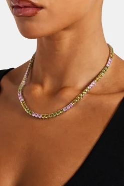 Women JWL-CHN Pastel Colour Tennis Chain - 5mm