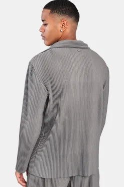 CLO-TOP-OUT Pleated Utility Jacket - Dark Grey