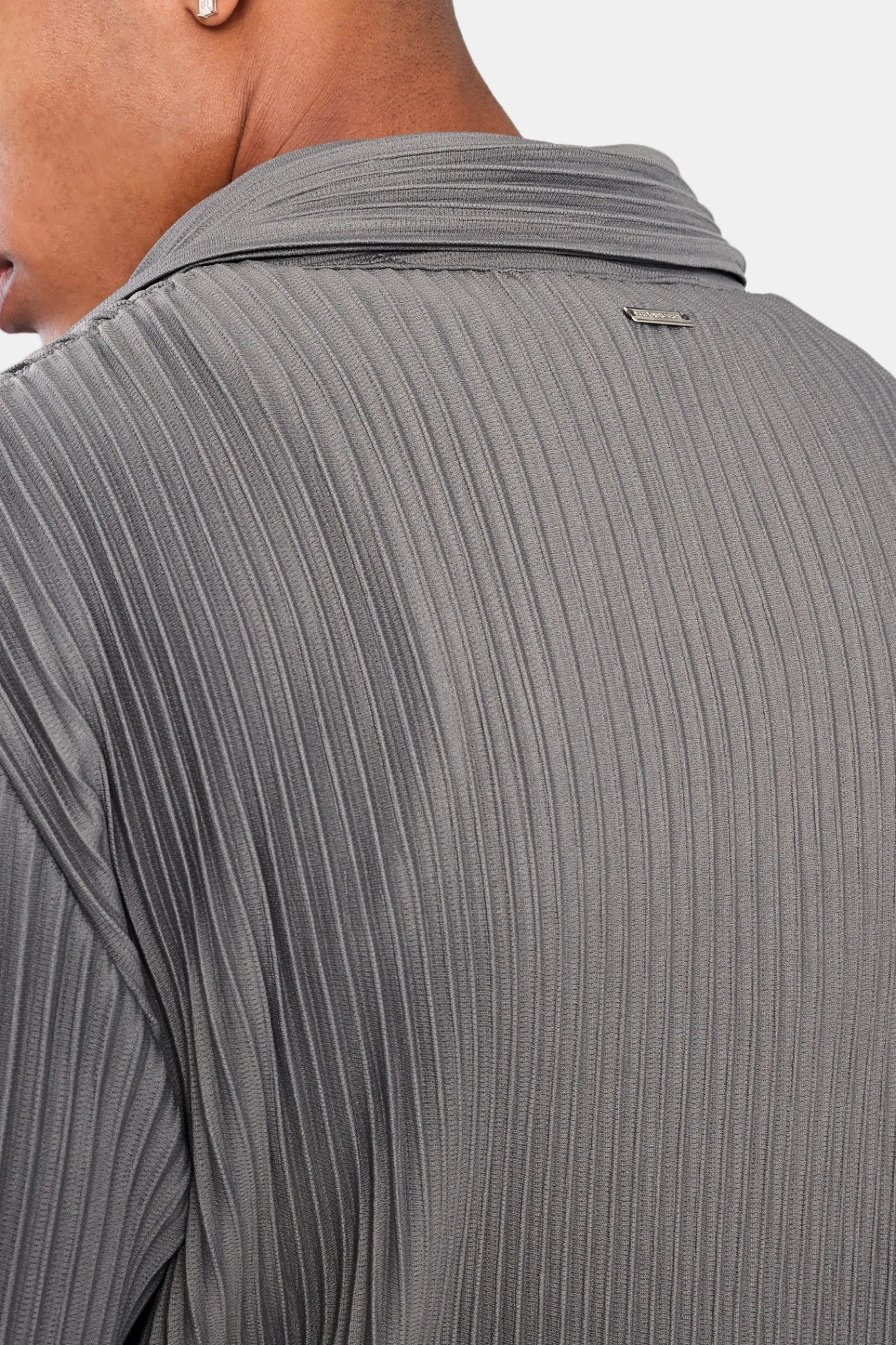 CLO-TOP-OUT Pleated Utility Jacket - Dark Grey
