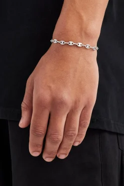 JWL-BRA Polished Coffee Bean Bracelet - 5mm