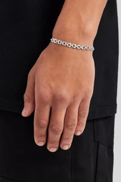 JWL-BRA Polished Connecting Square Link Bracelet - 5mm