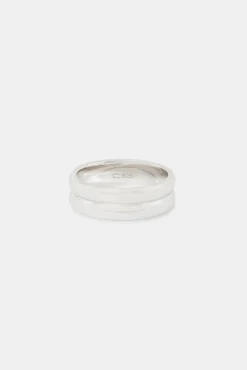 JWL-RNG Polished Double Row Ring - 8mm
