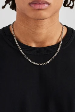 JWL-CHN Polished Rolo Link Chain - 5mm