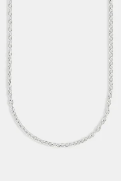 JWL-CHN Polished Rolo Link Chain - 5mm