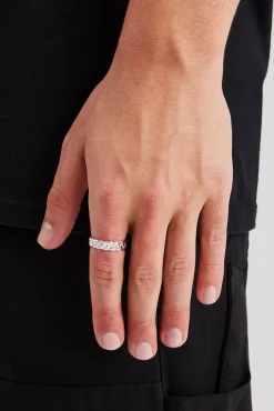 JWL-RNG Polished Woven Ring - 6mm - White