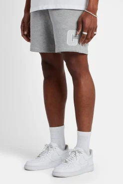 CLO-BOT Regular Fit Jersey C Shorts - Grey Marl