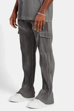 CLO-BOT-TRO Relaxed Pleated Cargo Trouser - Dark Grey