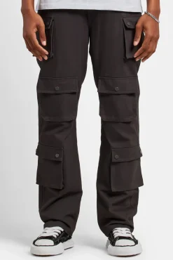 CLO-BOT-TRO Relaxed Twill Cargo Trouser - Charcoal