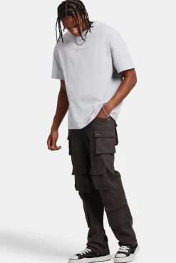CLO-BOT-TRO Relaxed Twill Cargo Trouser - Charcoal