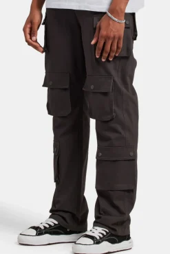 CLO-BOT-TRO Relaxed Twill Cargo Trouser - Charcoal