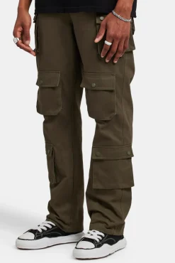 CLO-BOT-TRO Relaxed Twill Cargo Trouser - Khaki