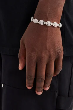 JWL-BRA Round Cluster Link Bracelet - 10mm