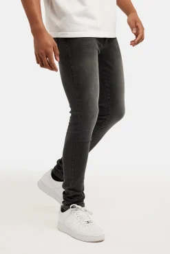 CLO-BOT-DEN Skinny Fit Jeans - Washed Black
