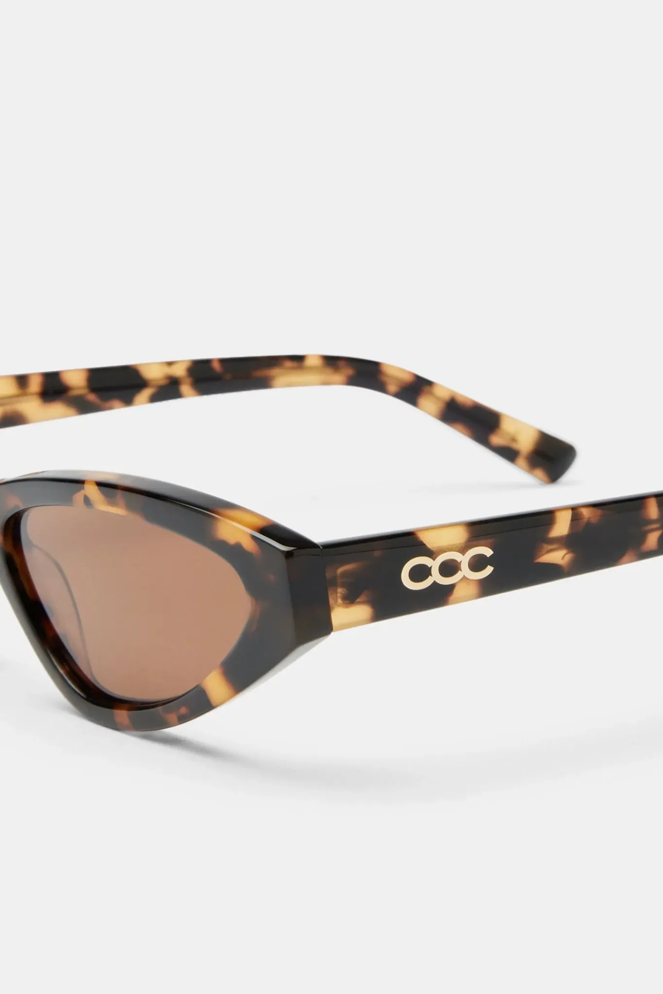 Women CLO-ACC Skinny Tortoiseshell Sunglasses - Mocha