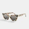 Women CLO-ACC Square Cat Eye Acetate Frame Sunglasses - Multi