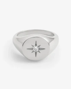 Women JWL-RNG Star Gemstone Signet Ring