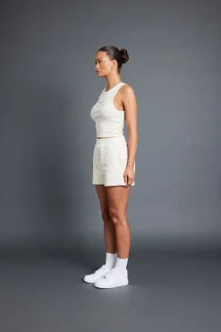 Women CLO-BOT Sweat Shorts - Cream