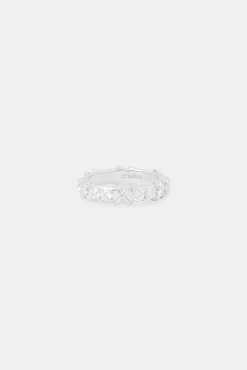 Women JWL-RNG Tennis and Polished Cross Ring - 5mm