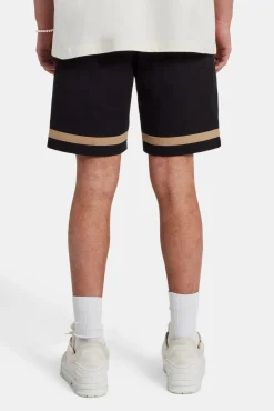 CLO-BOT Text Panelled Shorts - Taupe