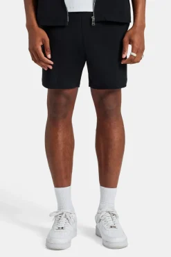 CLO-BOT Text Pocket Elasticated Short - Black