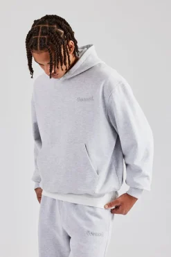 CLO-TOP-HS-HOOD Tonal Oversized Hoodie - Ash Grey