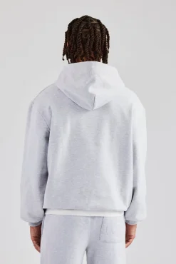 CLO-TOP-HS-HOOD Tonal Oversized Hoodie - Ash Grey