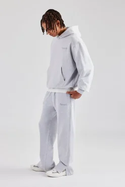 CLO-TOP-HS-HOOD Tonal Oversized Hoodie - Ash Grey