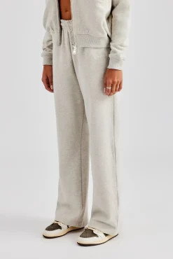 Women CLO-BOT-TRO Wide Leg Jogger - Ash Grey