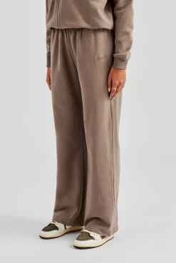 Women CLO-BOT-TRO Wide Leg Jogger - Taupe