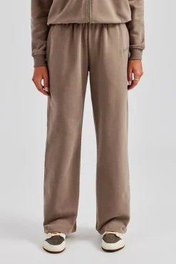 Women CLO-BOT-TRO Wide Leg Jogger - Taupe