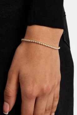Women JWL-BRA Womens Micro Tennis Bracelet - Gold