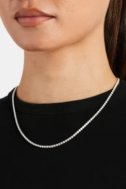 Women JWL-CHN Womens 2.5mm Micro Tennis Chain