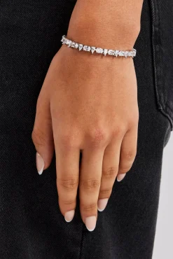 Women JWL-BRA Women's Oval & Pear Tennis Bracelet - 5mm