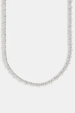 Women JWL-CHN Women's Oval & Pear Tennis Chain - 5mm