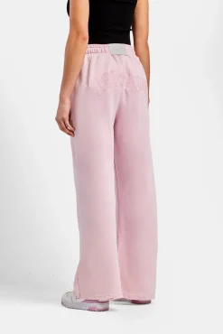 Women CLO-BOT-TRO Womens Paraiso Embroidered Joggers  - Pink