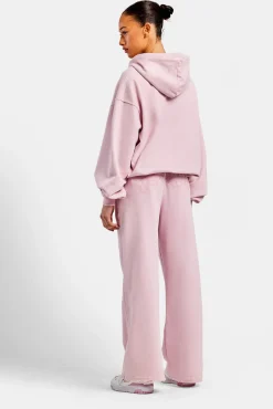 Women CLO-BOT-TRO Womens Paraiso Embroidered Joggers  - Pink