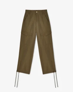 Women CLO-BOT-TRO Woven Cargo Trouser - Khaki