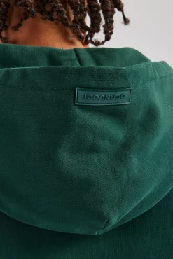 CLO-TOP-HS-HOOD Zip Through Hoodie - Dark Green