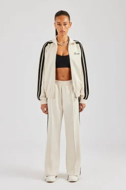 Women CLO-SET Zip Through Taping Tracksuit - Off White
