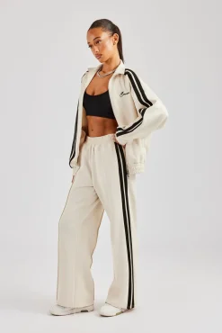 Women CLO-SET Zip Through Taping Tracksuit - Off White