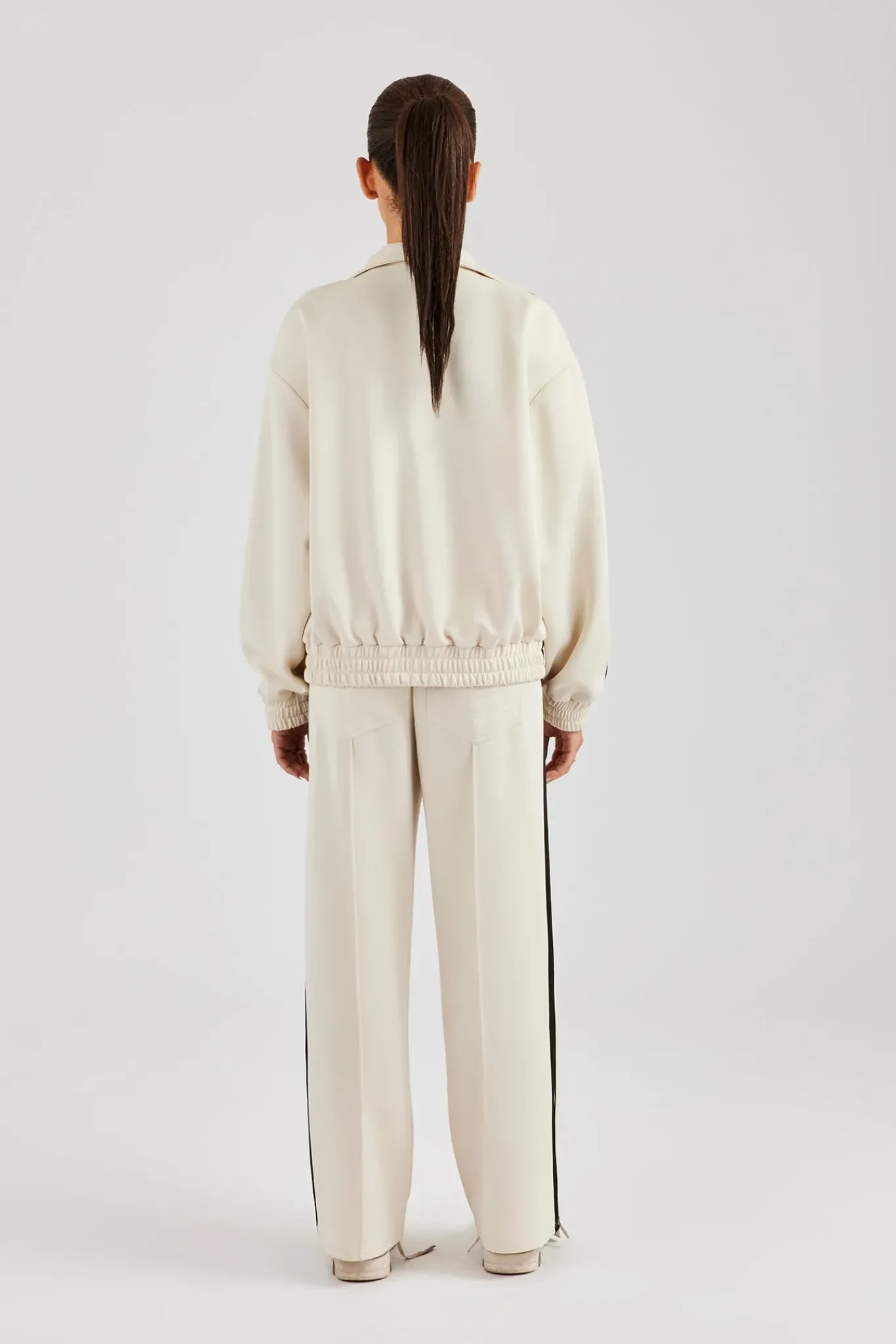 Women CLO-SET Zip Through Taping Tracksuit - Off White