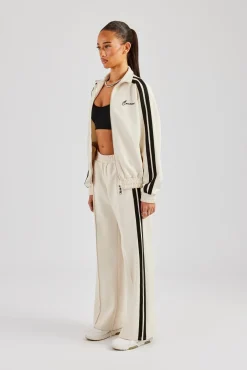 Women CLO-SET Zip Through Taping Tracksuit - Off White